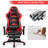 Ebern Designs Adjustable Reclining Ergonomic Swiveling PC & Racing Game Chair with Footrest-426508213