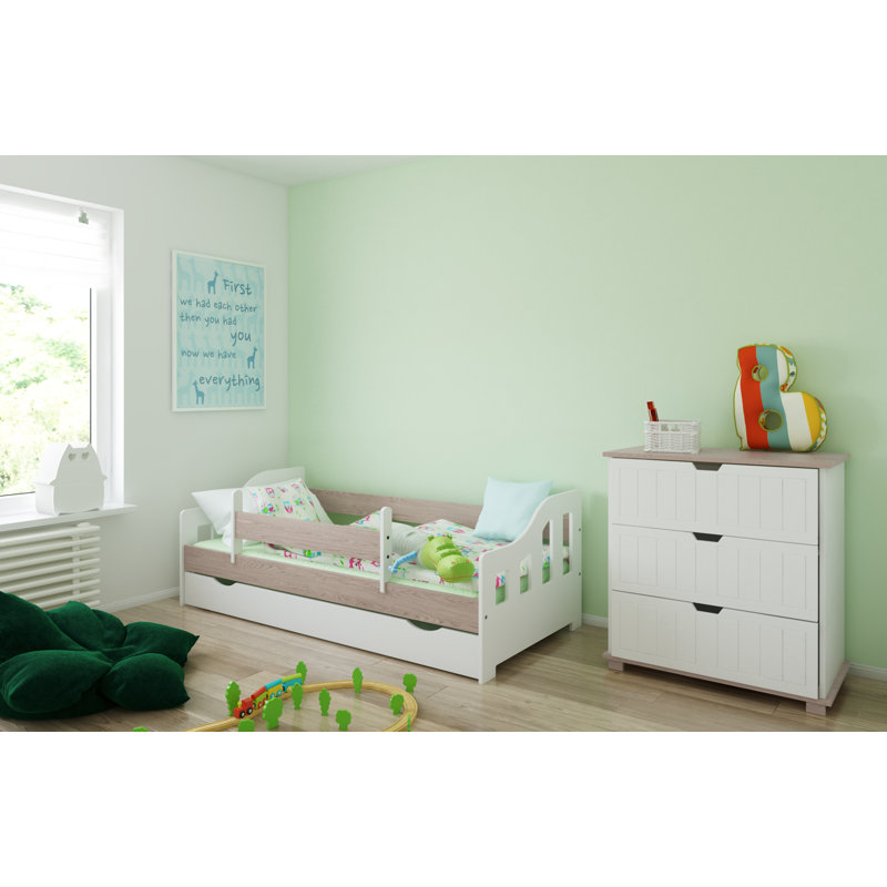 Lawrence Cabin Bed with Storage Included, 70 x 140 cm, Oak