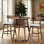 Ensemble de 2 chaises de bar en bois, tabourets à hauteur de comptoir avec dossier-110898518-110898520