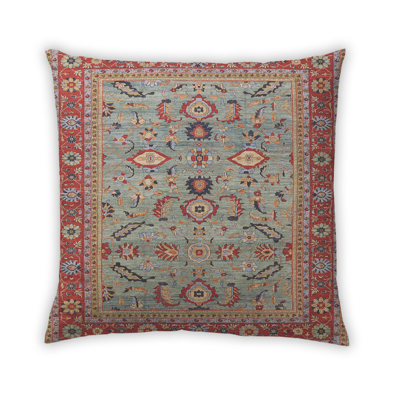Damask Outdoor Throw Pillow
