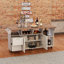 Table roulante extensible pour cuisine / chariot de bar avec rangement