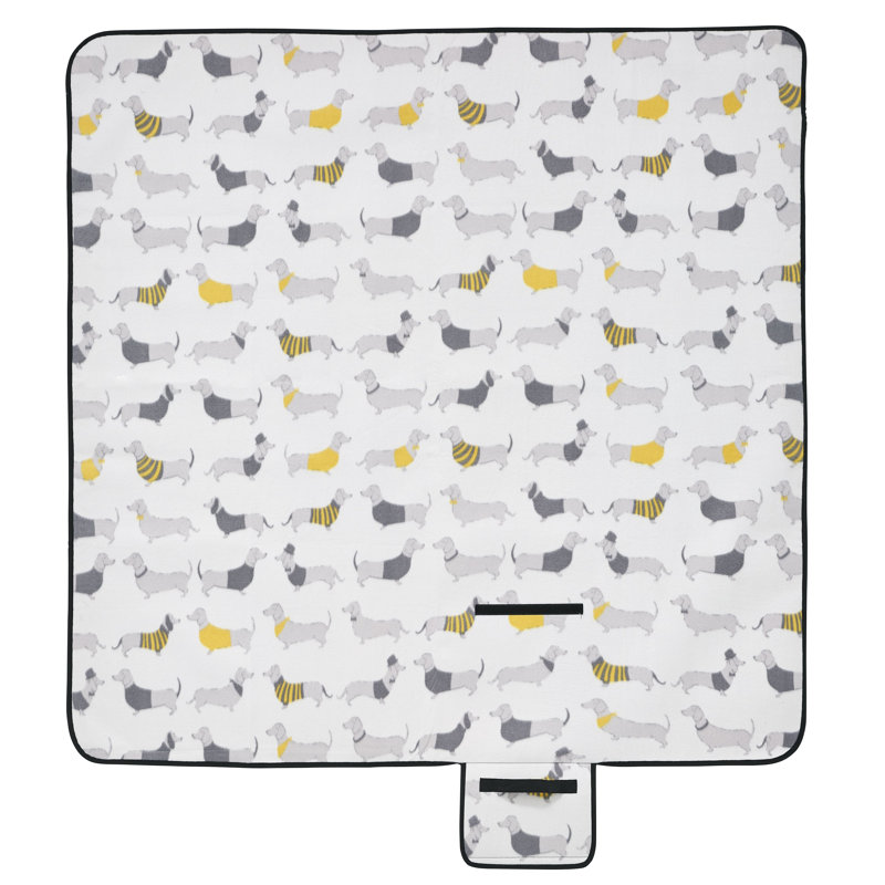 Silly Sausage Dogs Picnic Blanket