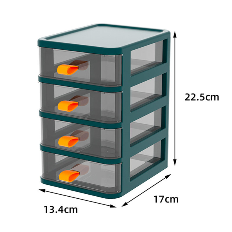 Akaki Plastic Desk Organiser, Green
