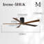 Irene Flushmount Light Kit 5 Blade LED Ceiling Fan-326228185-400726665-400583225