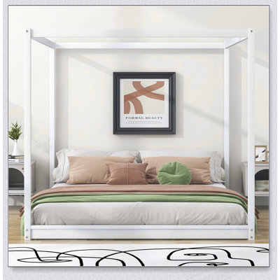Stylish Canopy Platform Bed with Support Legs for Enhanced Stability and Comfortable Sleep