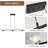 5 - Light Glass Linear Kitchen Island Pendant Light