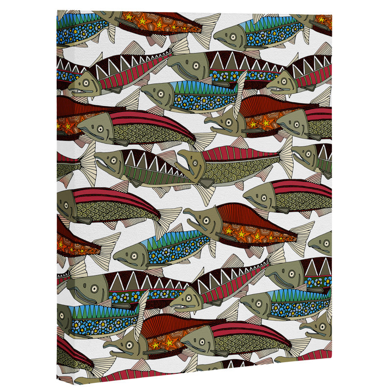 « effet velours alaskan saumon », impression sur toile, H 30 po x l 24 po x P 2 po