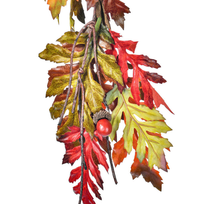 60'' in. Faux Oak Leaf Garland