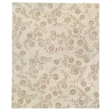 Floral Area Rug in Beige/Taupe