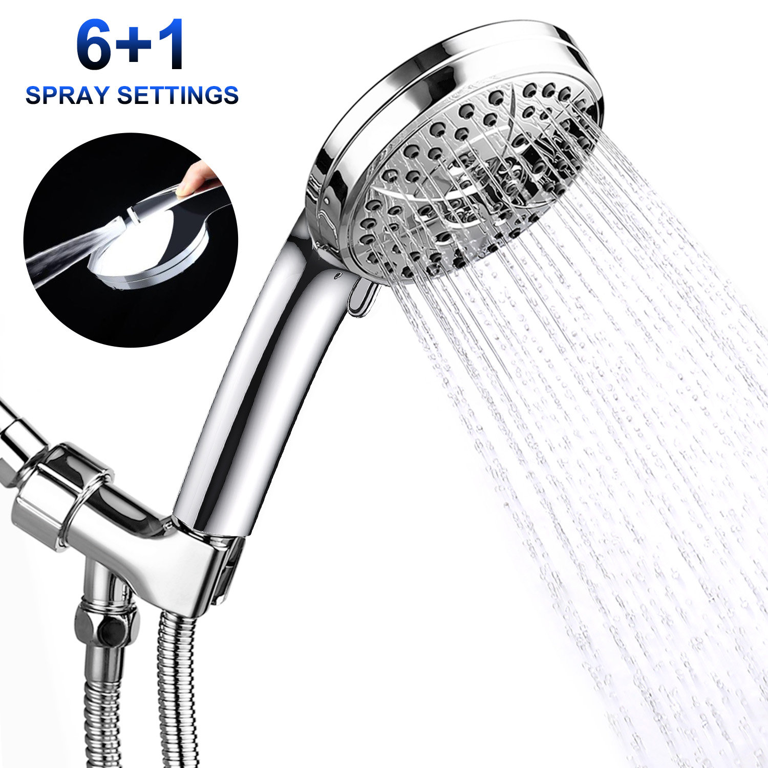 RAFOW Flood Handheld Shower Head 1.75 GPM GPM | Wayfair