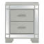 Elegant Silver Champagne Accent Table