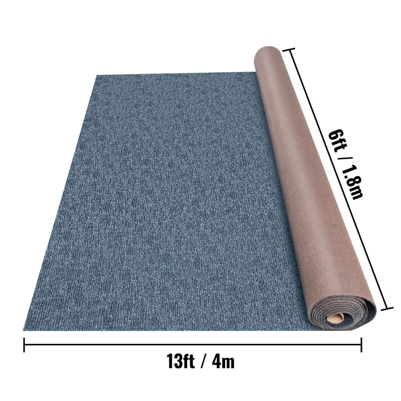 72'' W x 156'' L Mounting / Installation Required Polyester Carpet Tile