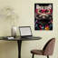 Portrait de chat hipster coloré, chat vif et moderne, art mural-129145297