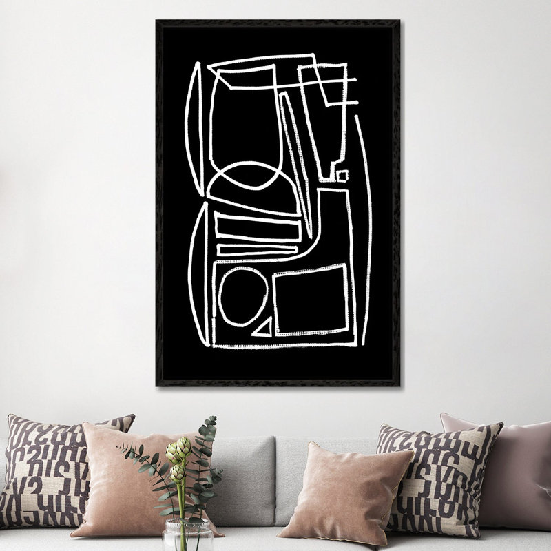 Stark by Dan Hobday - Print on Canvas, 152.4cm H x 101.6cm W x 3.81cm D, Black Framed