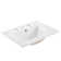 Cayman White Ceramic Rectangular Drop-in Bathroom Sink