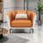 Orange / similicuir blanc cassé est en rupture de stock sélectionné