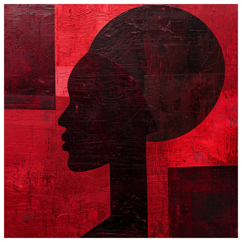 Coussins décoratifs Red Silhouette, 20 po x 20 po