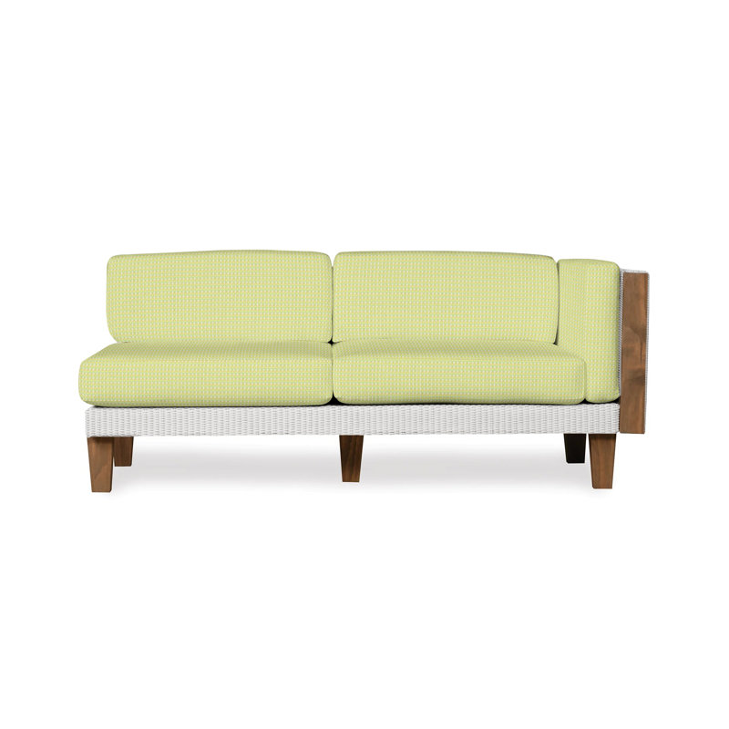 Catalina Outdoor 2 - Seat Loveseat, White, Demo Oatmeal