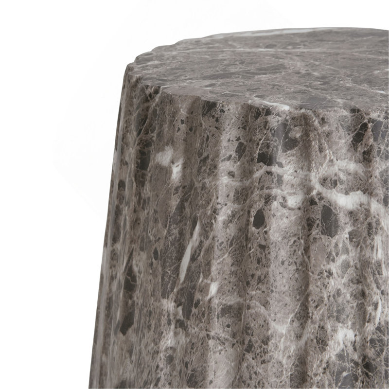 Table d'appoint d'extérieur Cleme, Brun