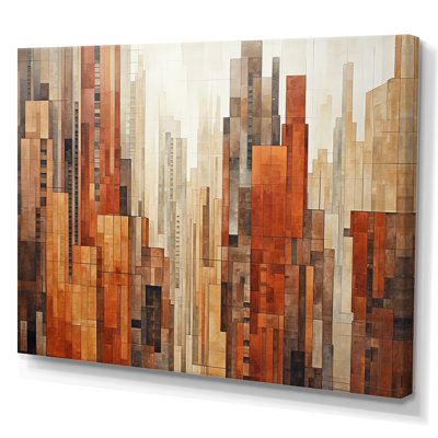 Caramel Columns Skycrapers Dream III - Skyscrapers Framed Prints