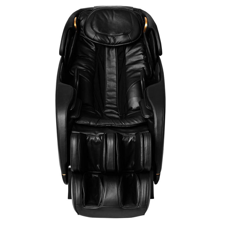 Inner Balance Wellness Jin 2.0 - Deluxe Heated SL Track Zero Gravity Massage Chair, Black Faux Leather