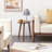 19"W Solid Oak Mid-Century Modern Oval Side Table-229242155-232417513