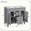 Meuble-lavabo moderne avec lavabo supérieur à fermeture en douceur-1046667875