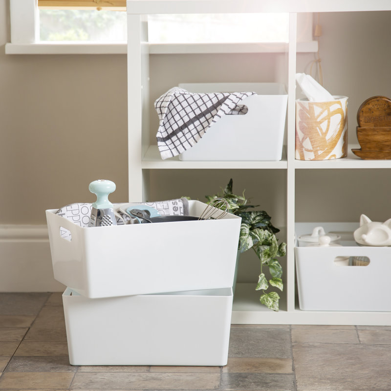 Wham Studio Basket Rectangular, White
