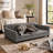 Orthopedic Dog Sofa Bed with Flat Foam, Removable Waterproof Cover, Furniture-Style Couch for Medium & Large Dogs-96367888