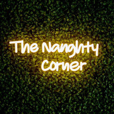 38cm Led Neon Effect Sign - The Naughty Corner