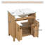 Meuble-lavabo de 30 po en bois avec cadre en bois massif, 2 portes à fermeture douce, 1 tiroir rabattable, tablette réglable, armoire de rangement moderne