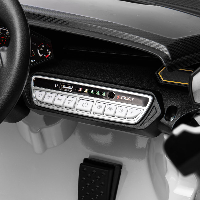 Voiture pour enfant avec télécommande 12V Lamborghini Autentica, Blanc