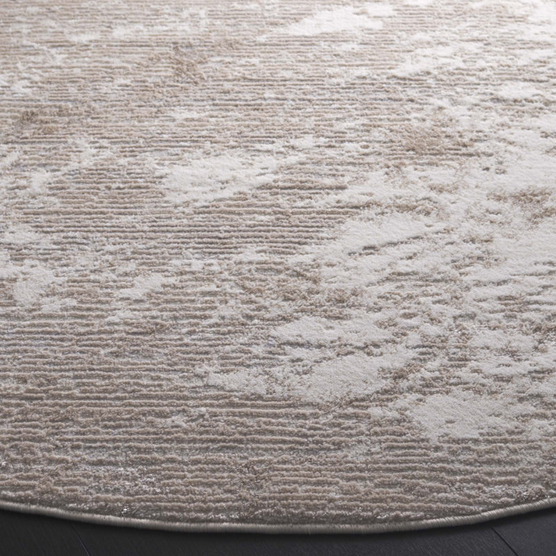 Hanna Performance Abstract Rug, Round 6'7"
