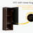 CC1014S110.309 Black & Walnut Bathroom Floating Side Cabinet, Wall-mounted Storage Cabinet for Small Space, KD