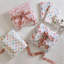Ensemble de draps 4 pièces 100% coton, avec imprimé Happy Bows