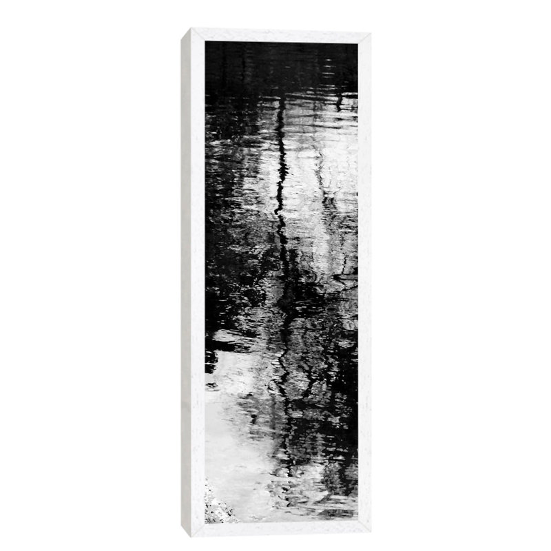 Reflecting Triptych II by Michael Barrett - Floater Frame Panoramic Painting on Canvas, 121.92 cm H x 40.64 cm W