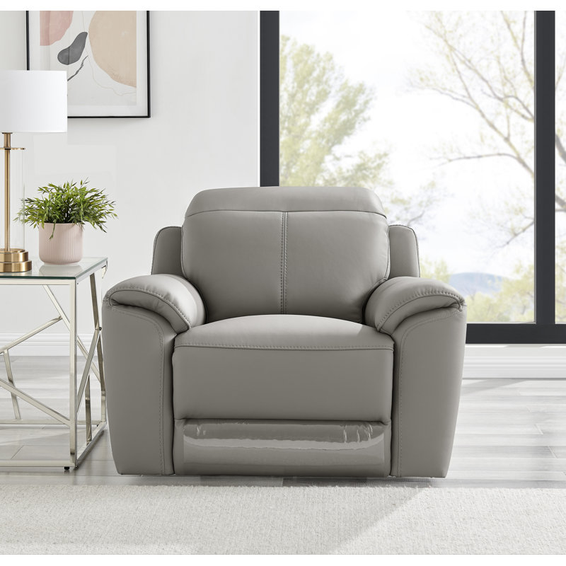 Amby Upholstered Club Chair, Grey