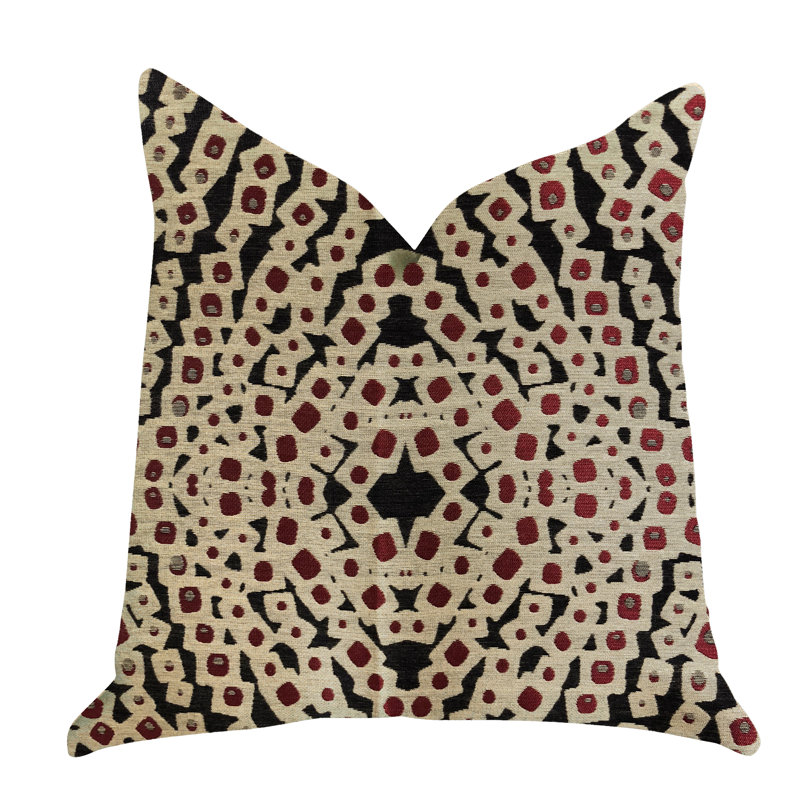 Oreiller de luxe à perle écarlate, 12 po x 25 po, Coussin lombaire