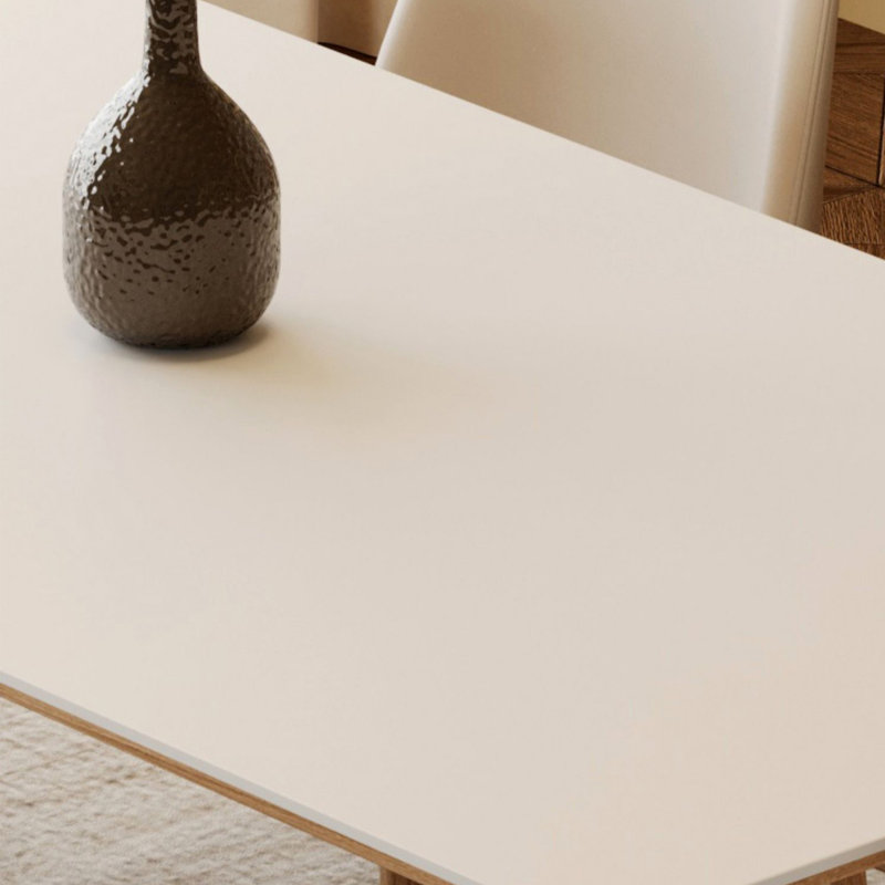 Small apartment with simple dining table, 29.53"H x 62.99"L x 31.5"W