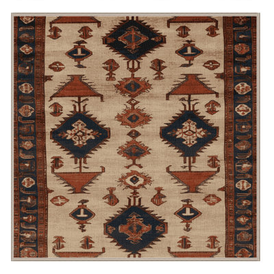 Machine Washable Persian Brown Area Rug