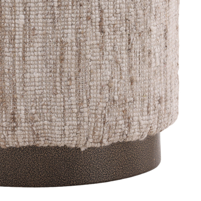 Golding Hand Spun Yarn Stool, Beige