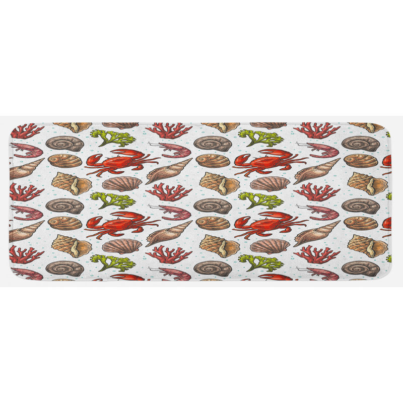 Coastal Synthetic Kitchen Mat
