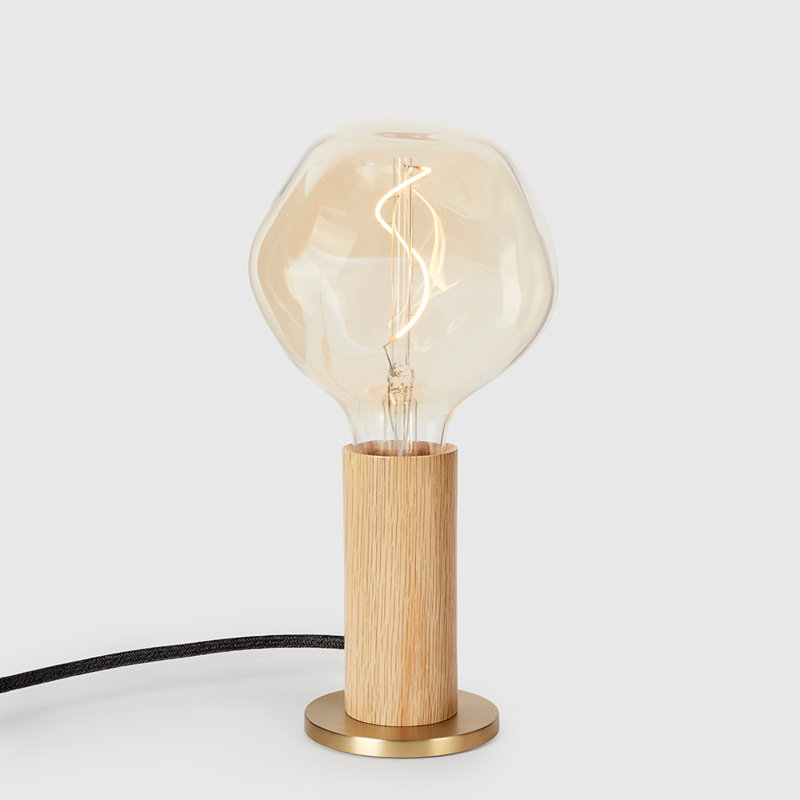 Knuckle Table Lamp, Oak