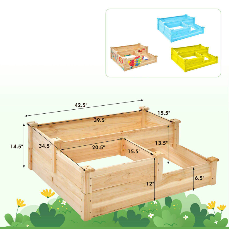 Nkrumah Wood Raised Garden Bed