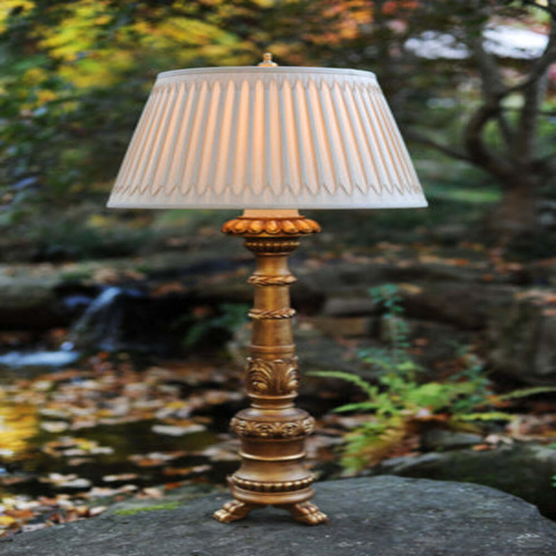 Full Smocked Silk Empire Lamp Shade, 10" H x 16" W x 16" D