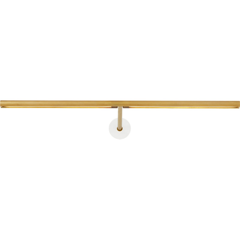 Plural Dome Picture Light, Hand Rubbed Antique Brass, 0.5" H x 18" W x 8.9" D, 13.5
