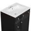 Armoire de salle de bain avec lavabo en céramique, 2 tiroirs et 1 porte-106757440