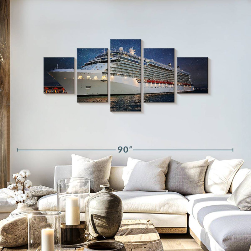 Miami Cruise Ship, 30" H x 68" W