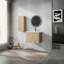 Meuble-lavabo mural 24 po avec lavabo et armoire latérale, portes à fermeture en douceur 24 po