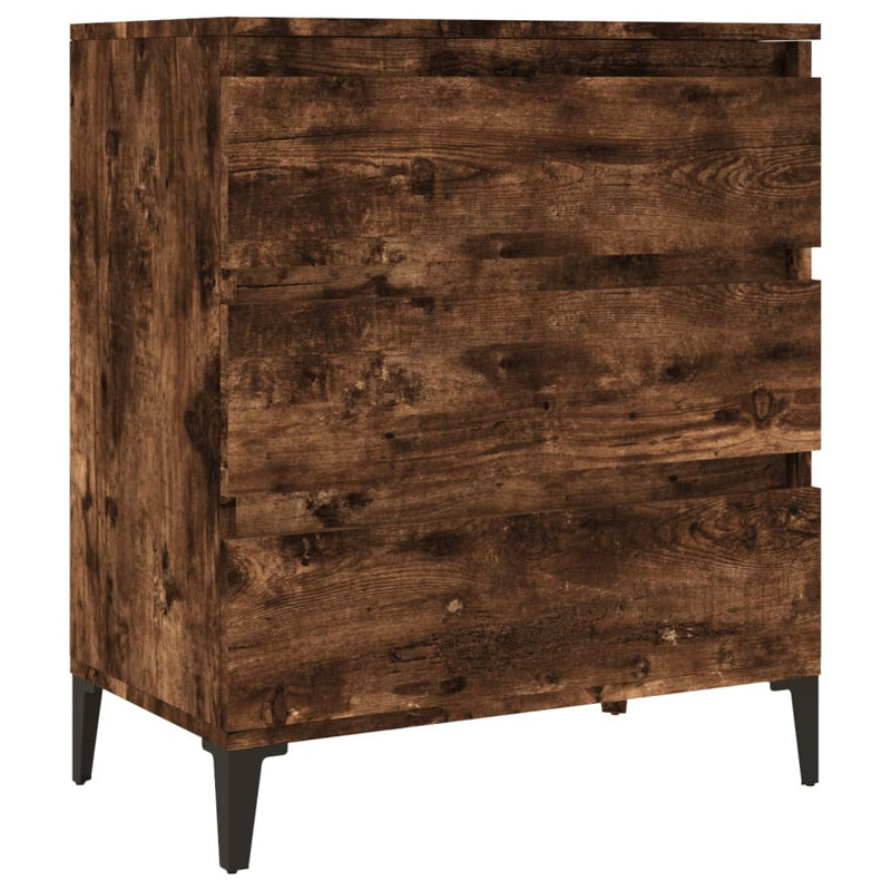 Caraban 60cm Sideboard, Walnut/Black